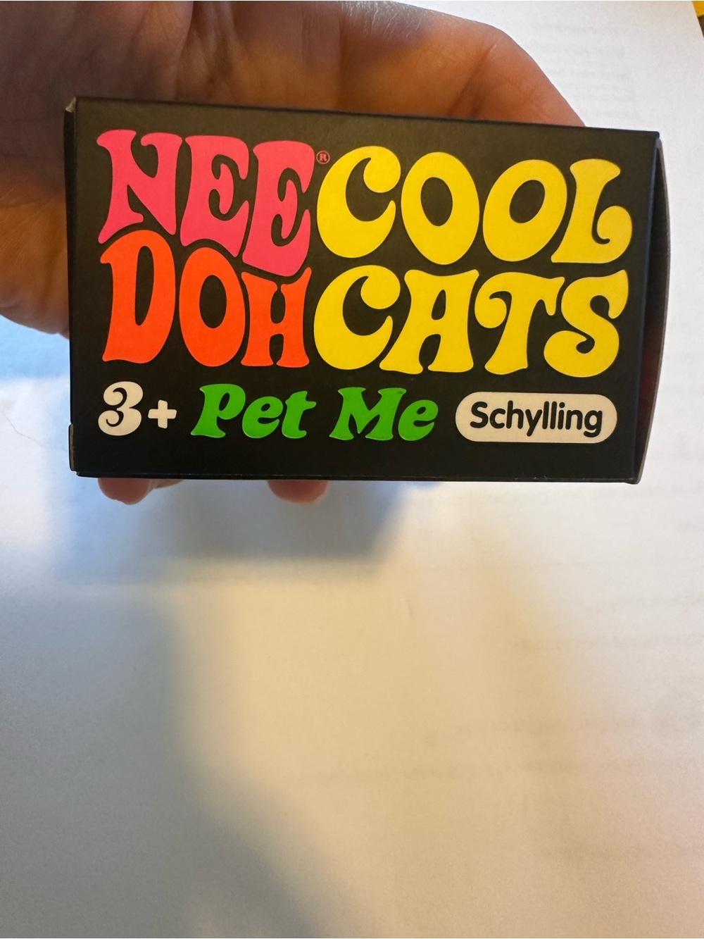 Schylling NeeDoh Cool Cats Teal Squishy Fidget Toy NEE - Picture 4 of 6